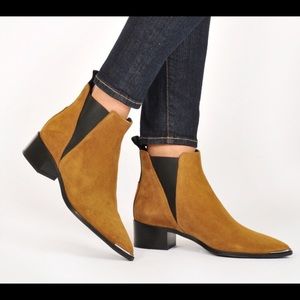 Acne Studios Jensen Suede Boot in Dark Camel